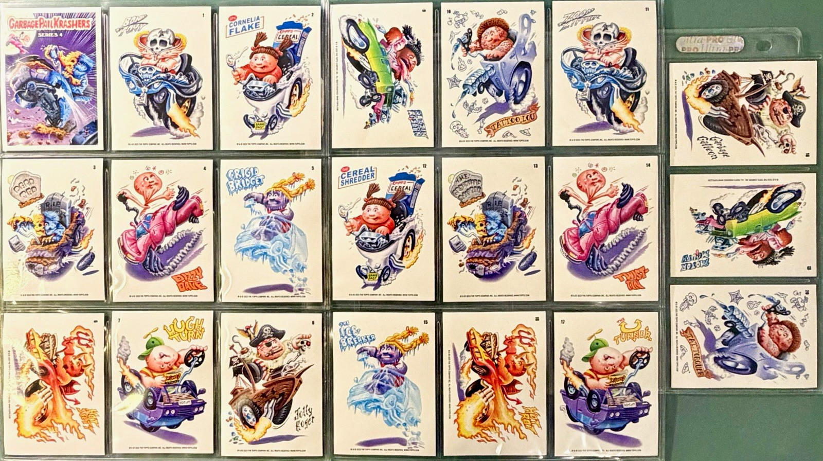 2023 Topps Garbage Pail Kids KRASHERS SERIES 4 Base Set 21 Cards.