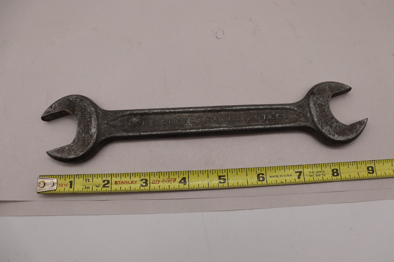 VINTAGE INDESTRO OPEN END WRENCH #033C, 1\