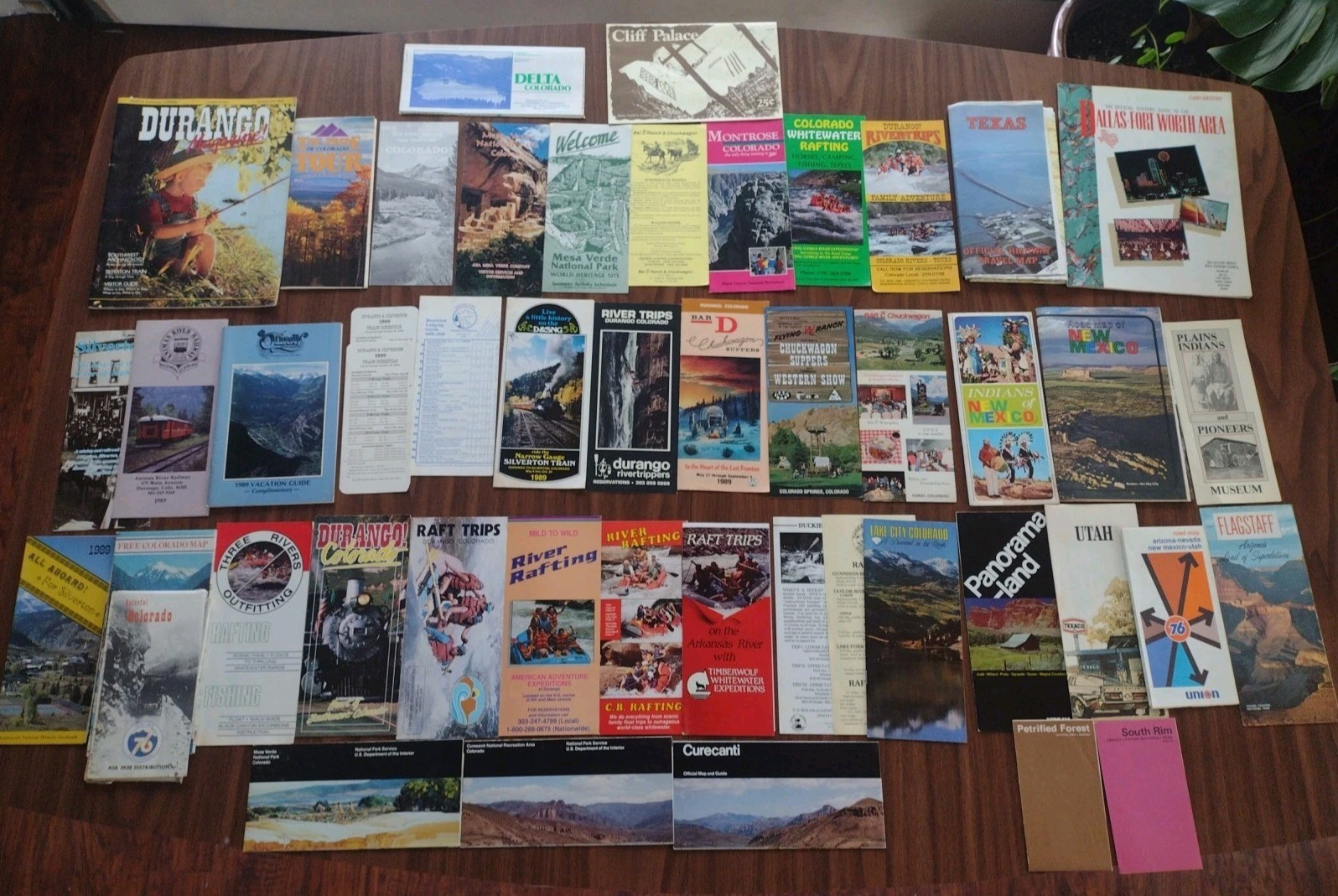 Vintage Lot Colorado & American Southwest Travel Ephemera Maps Brochures Guides