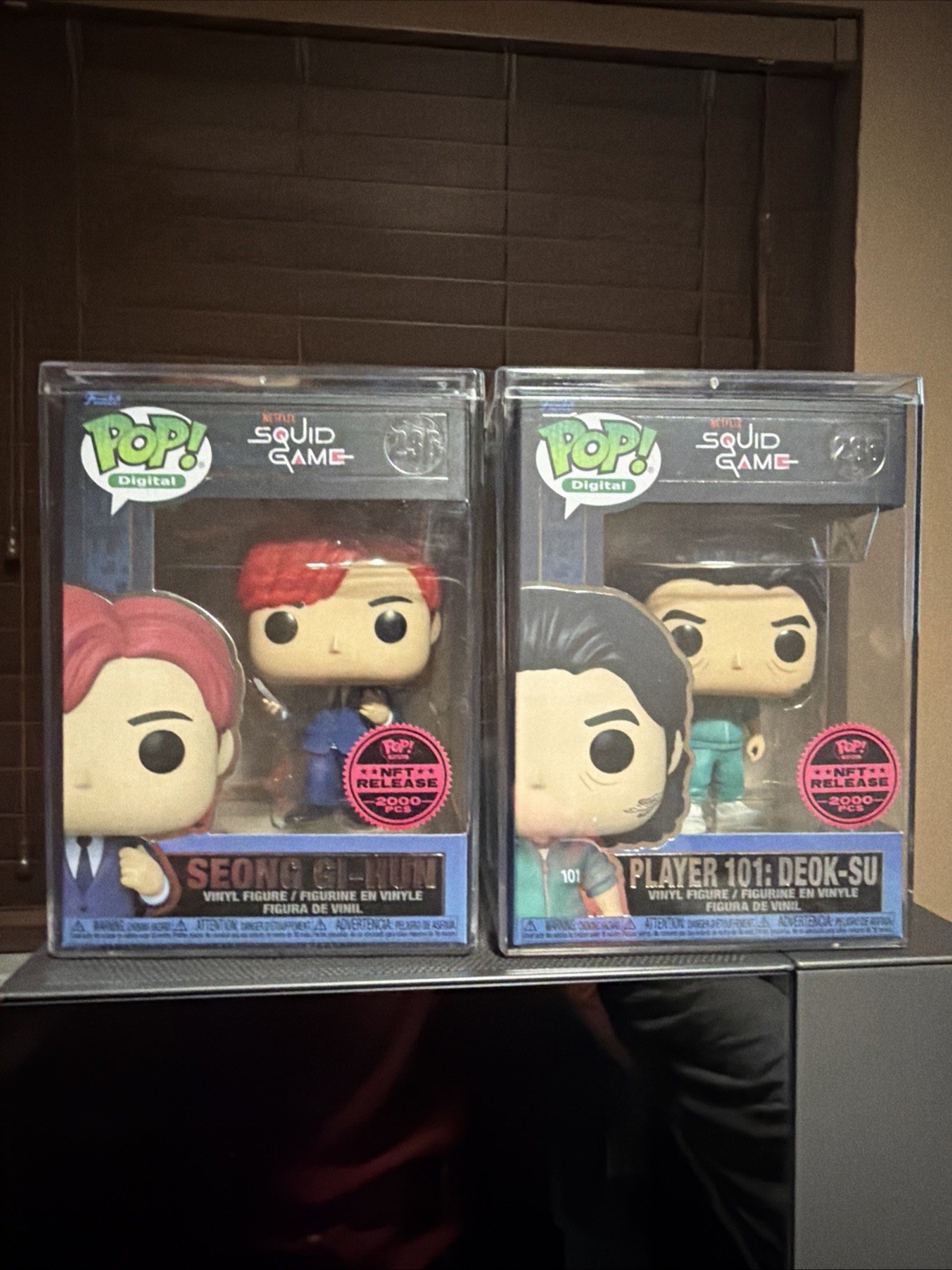 Squid Game - Seong Gi-Hung #236 and Player 101: Deok-Su #235 Lot Funko Digital