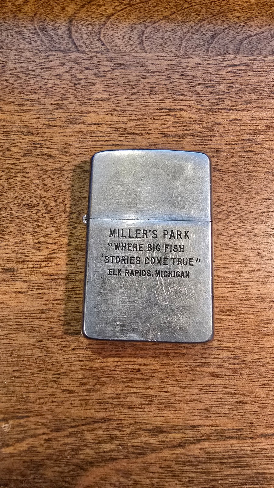 Vintage 1957 Miller's Park Zippo