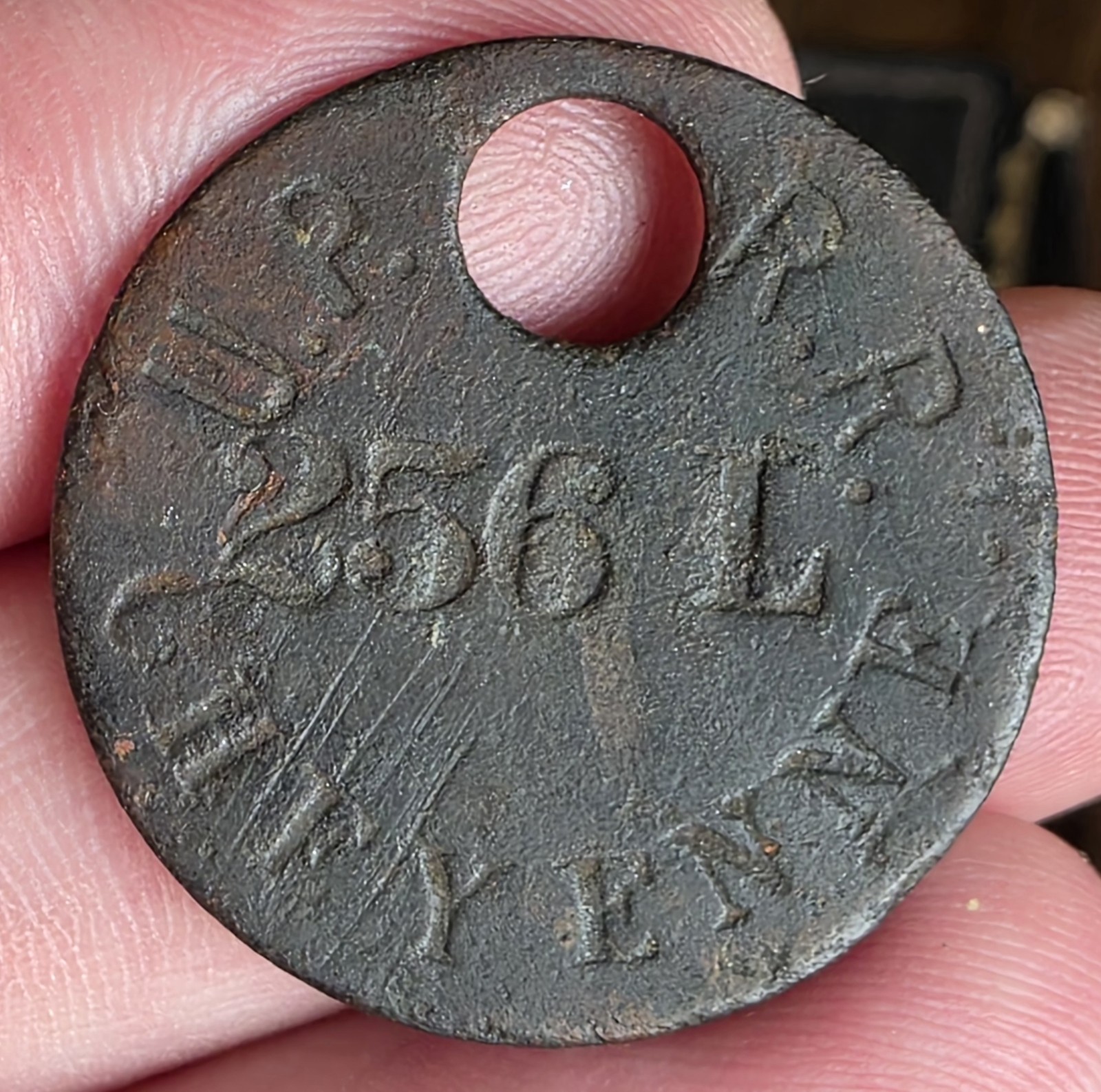 Antique UPRR Cheyenne Wyoming Railroad Train Baggage Tag Rare Tool Check Fob