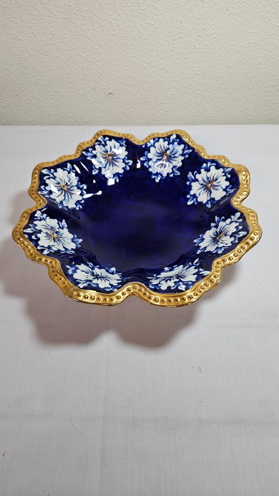 Antique Empire China #4138 10 in Cobalt Art Nouveau bowl Antique Empire China #4138 10 in Cobalt Art Nouveau bowl