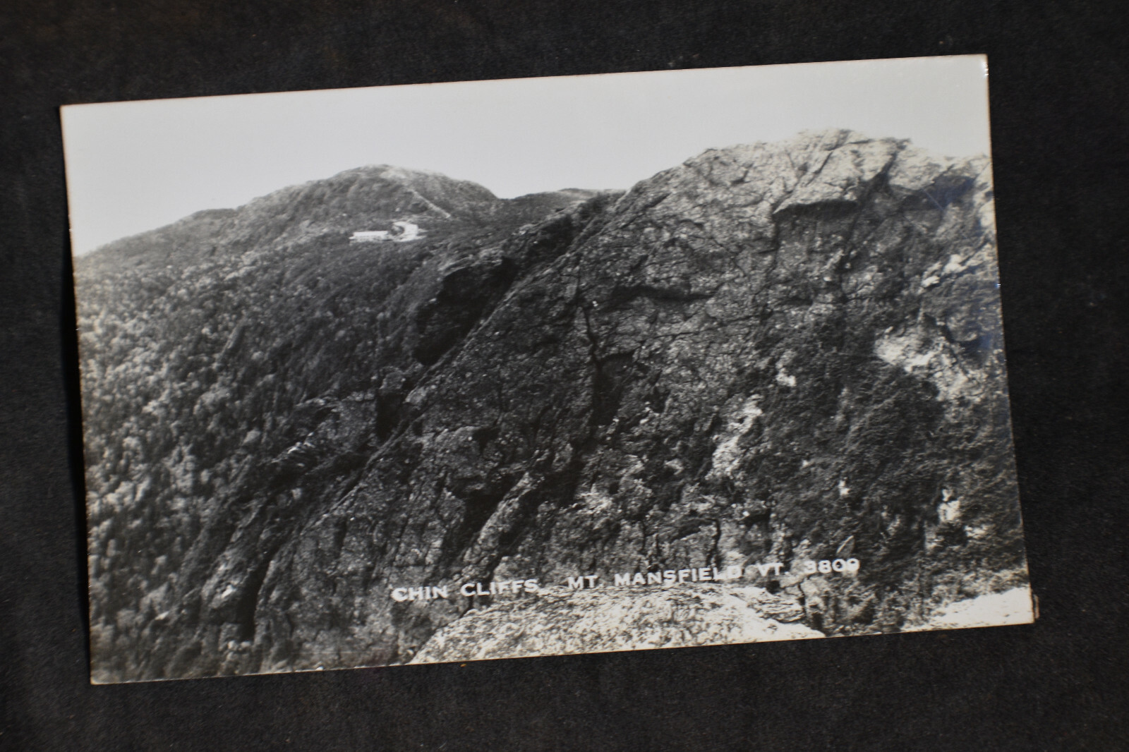 RPPC Chin Cliffs - Mt Mansfield Vermont Postcard RPPC Chin Cliffs - Mt Mansfield Vermont Postcard