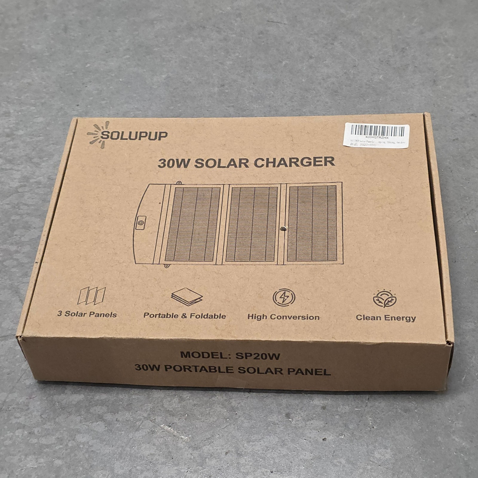 SOLUPUP Solar Panels 30W Portable Foldable Solar Charger with 5V USB A and USB C SOLUPUP Solar Panels 30W Portable Foldable Solar Charger with 5V USB A and USB C