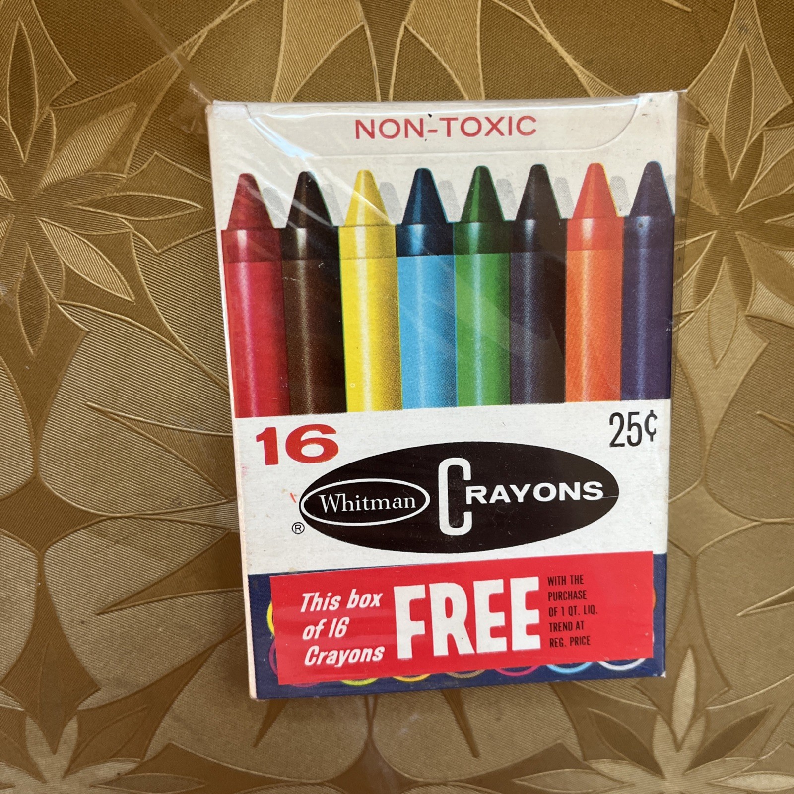 Vintage Whitman Crayons Mid 1960’s Free Store Giveaway 16 Count Rare 