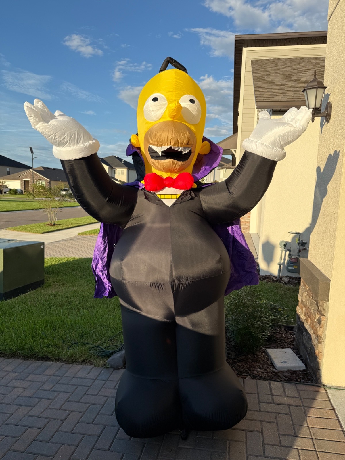 Homer Simpson Vampire Inflatable Gemmy Homer The Simpsons 2005 Homer Simpson Vampire Inflatable Gemmy Homer The Simpsons 2005