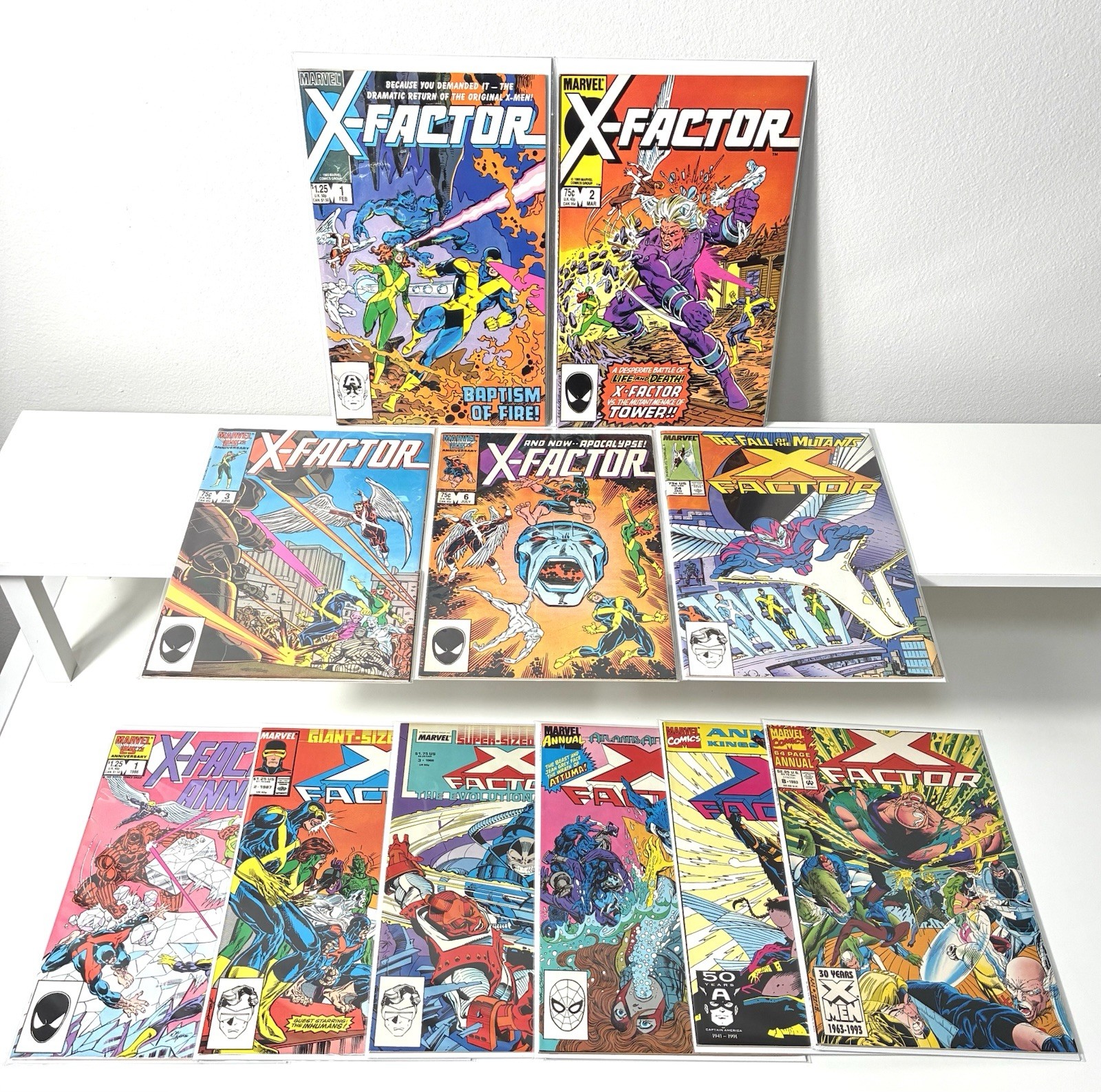 X-Factor Key 10 book Set - Issue #1-3 +#6 +#24 + Annuals Marvel Comics 1980/90s X-Factor Key 10 book Set - Issue #1-3 +#6 +#24 + Annuals Marvel Comics 1980/90s