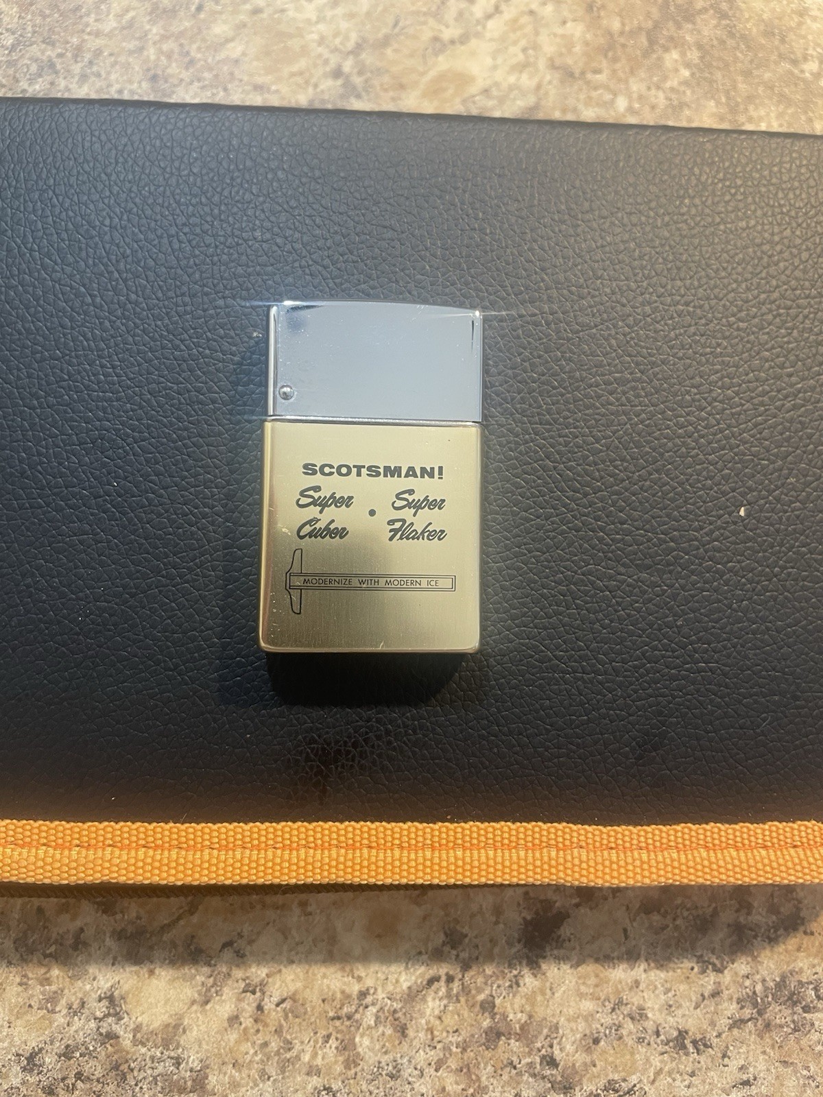 Vintage Scotsman Wind Master Lighter. Brown & Bigelow. Look