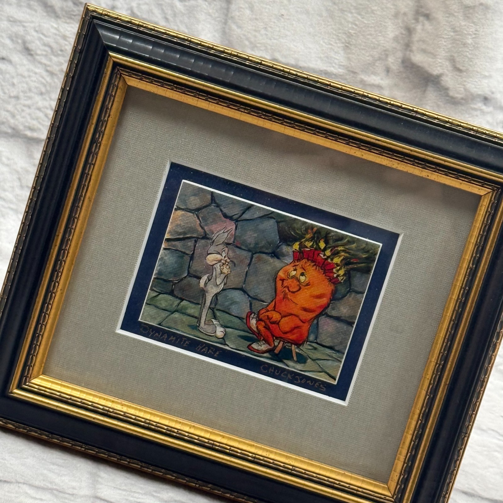 Chuck Jones Looney Tunes Dynamite Hare Framed Mini Giclée Bugs Bunny Gossamer