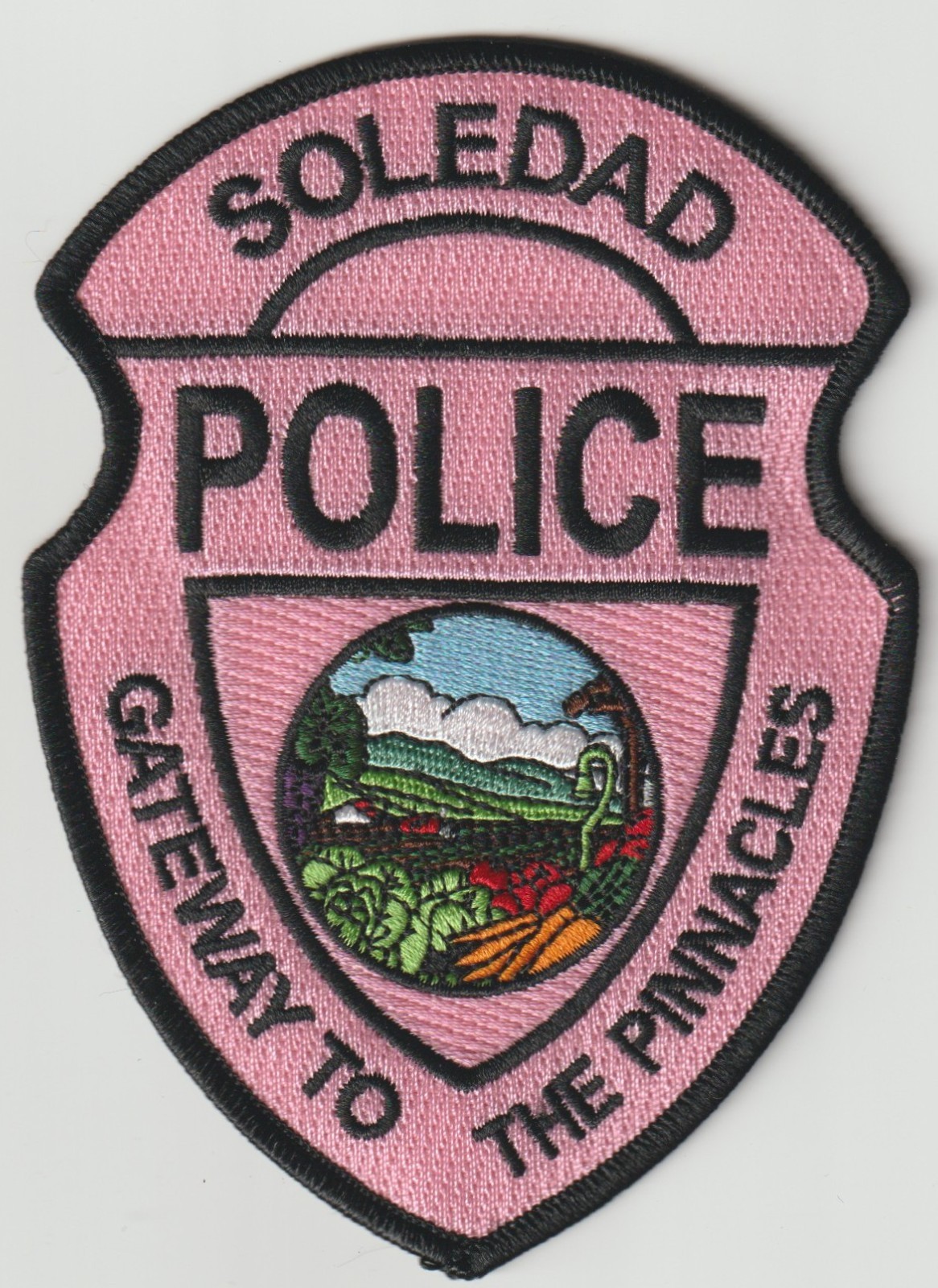 Soledad, California Police Pink Patch - Breast Cancer Awareness