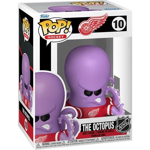 Funko POP The Octopus Detroit Red Wings Mascot NHL Figure 10 + Protector Funko POP The Octopus Detroit Red Wings Mascot NHL Figure 10 + Protector