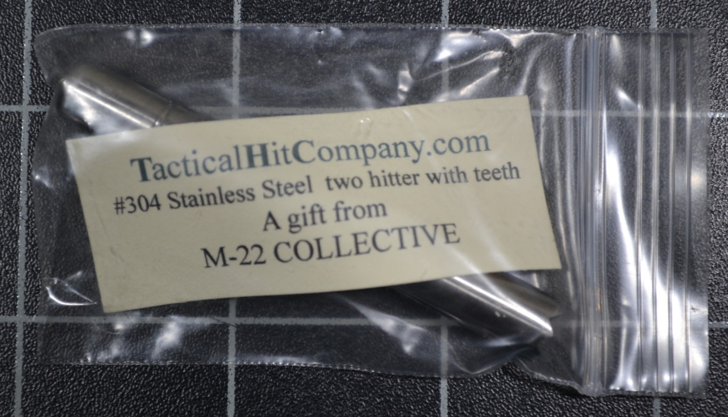 ONE + ONE HITTER = TWO HITTER - MADE FROM #304 STAINLESS - BETTER THAN ALUMINUM ONE + ONE HITTER = TWO HITTER - MADE FROM #304 STAINLESS - BETTER THAN ALUMINUM