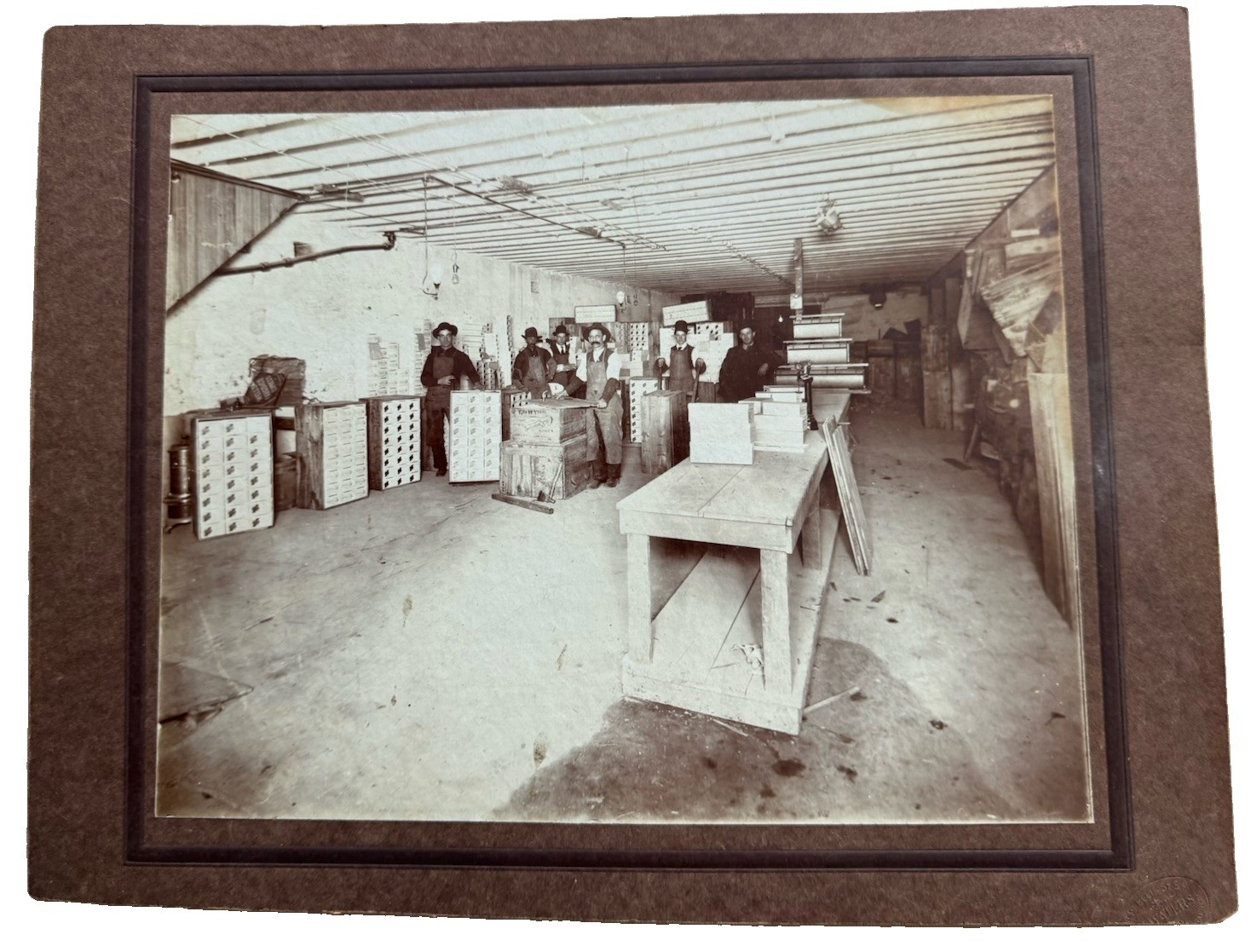 c1910 Philadelphia Shoe Co San Francisco Workers Large Antique Photo