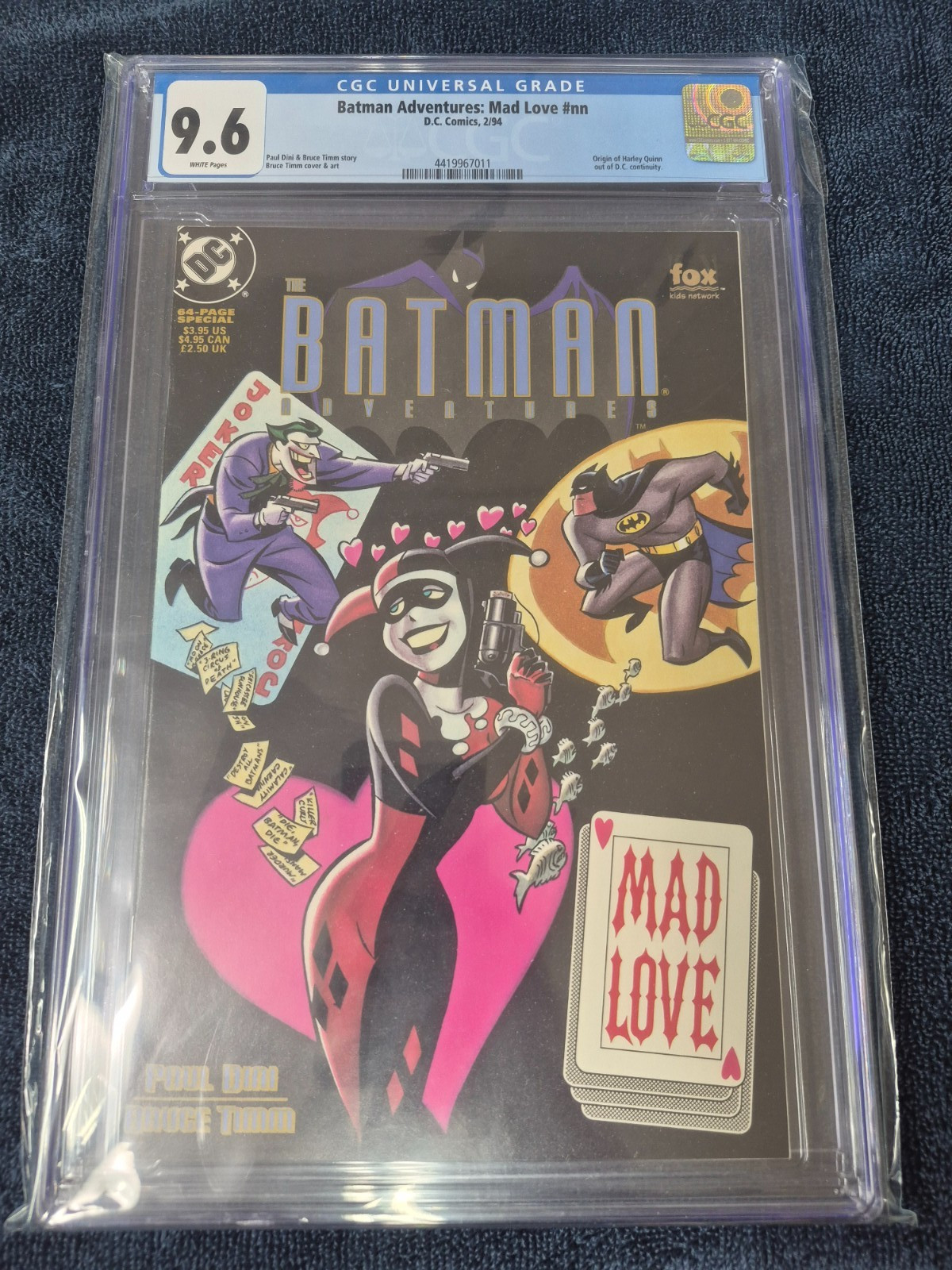 Batman Adventures Mad Love #NN 1994 First Printing CGC 9.6 White Harley Quinn Batman Adventures Mad Love #NN 1994 First Printing CGC 9.6 White Harley Quinn