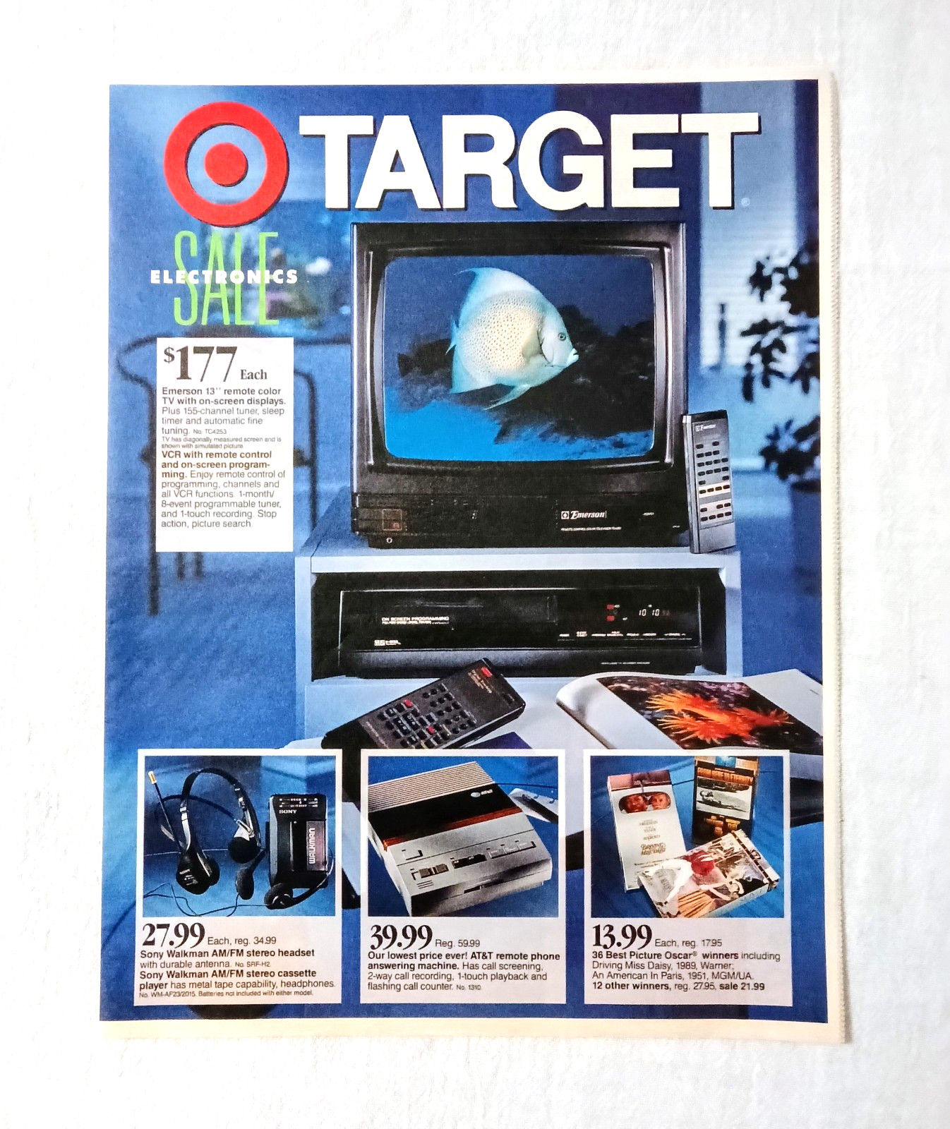 1991 TARGET DEPARTMENT STORE WEEKLY NEWSPAPER ADVERTISEMENT AD FLYER 1991 TARGET DEPARTMENT STORE WEEKLY NEWSPAPER ADVERTISEMENT AD FLYER