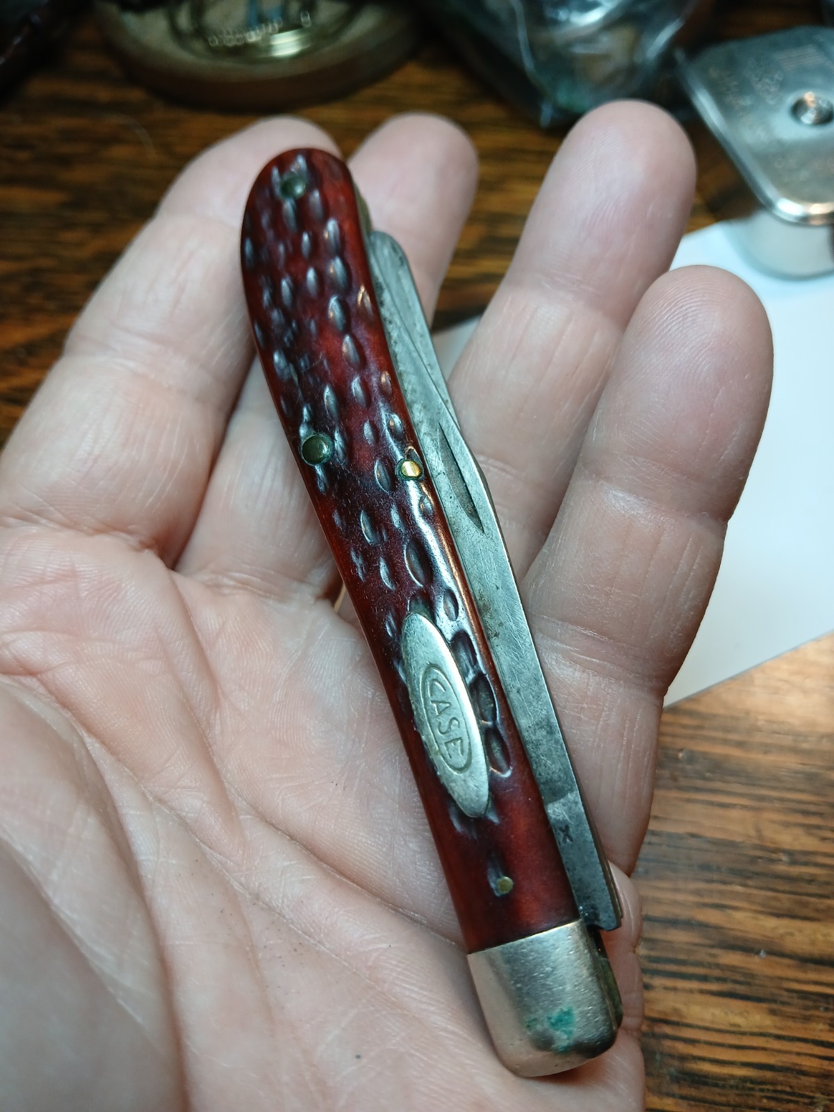Case XX Slim Trapper-Redbone 1965-1969 62048 See Pics For Details XX USA As Is Case XX Slim Trapper-Redbone 1965-1969 62048 See Pics For Details XX USA As Is