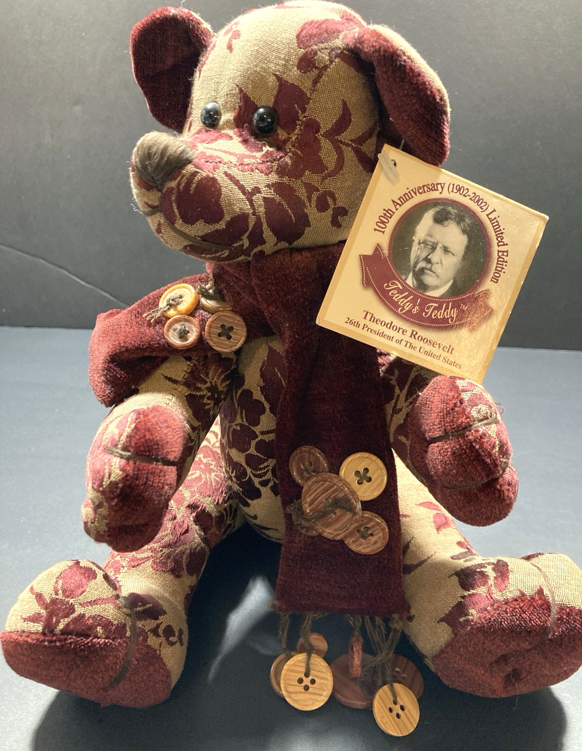 2002 Collectors Choice 100th Anniversary Theodore Roosevelt Teddy Bear with Tag 2002 Collectors Choice 100th Anniversary Theodore Roosevelt Teddy Bear with Tag