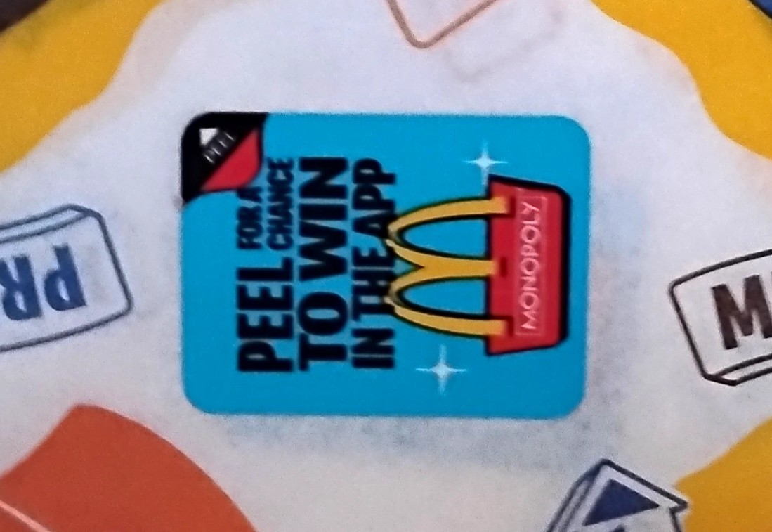 McDonald\'s 2026 Monopoly Game Unpeeled Pieces (Lot of 100) Start Winning Today 