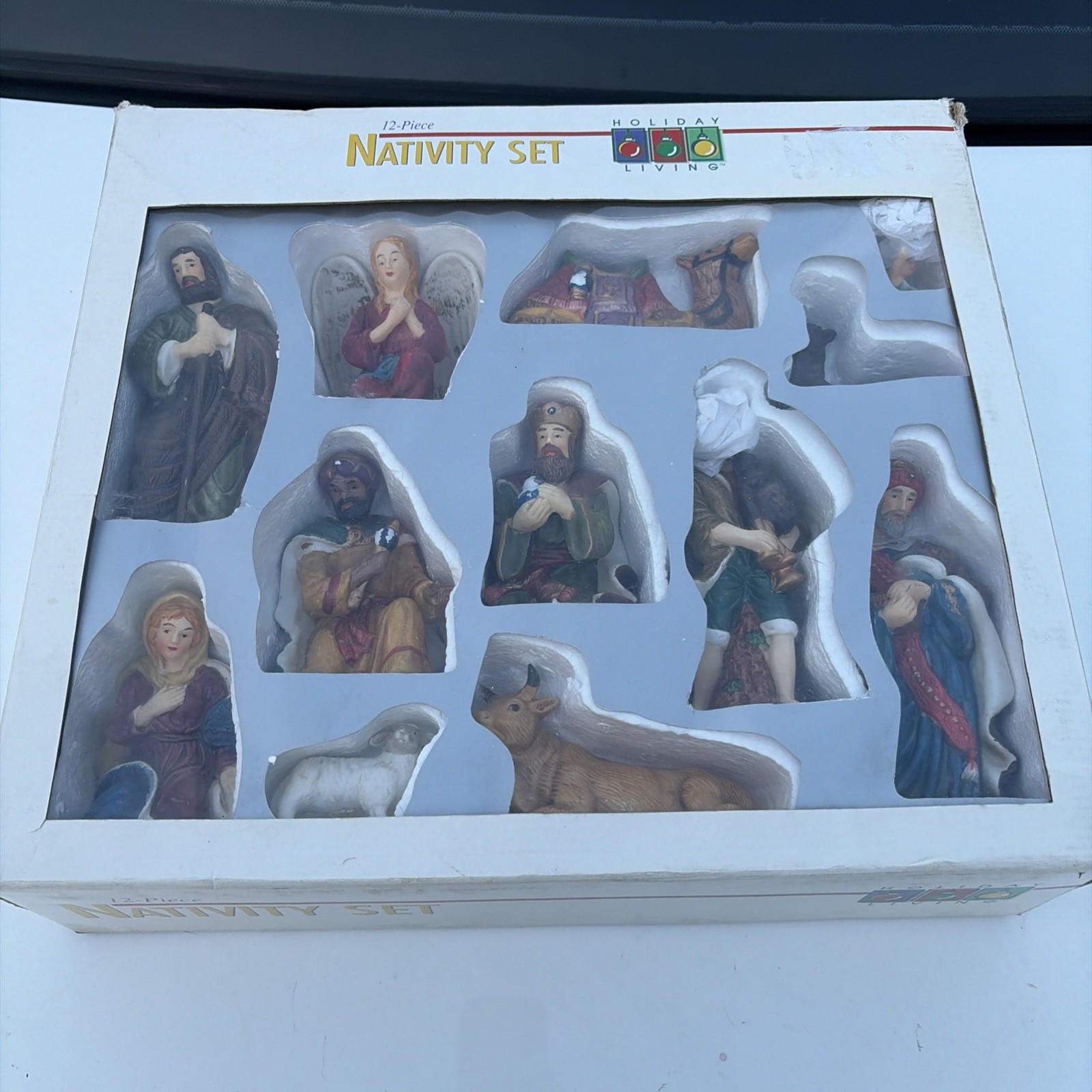 Holiday Living 12 Piece Hand Painted Porcelain Nativity Set Holiday Living 12 Piece Hand Painted Porcelain Nativity Set