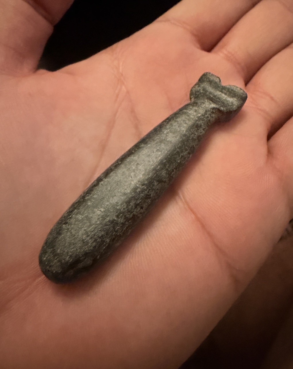 Ben Stermer COA Chumash Grey Whale Steatite Stone Fetish 1500-1850 AD Ben Stermer COA Chumash Grey Whale Steatite Stone Fetish 1500-1850 AD