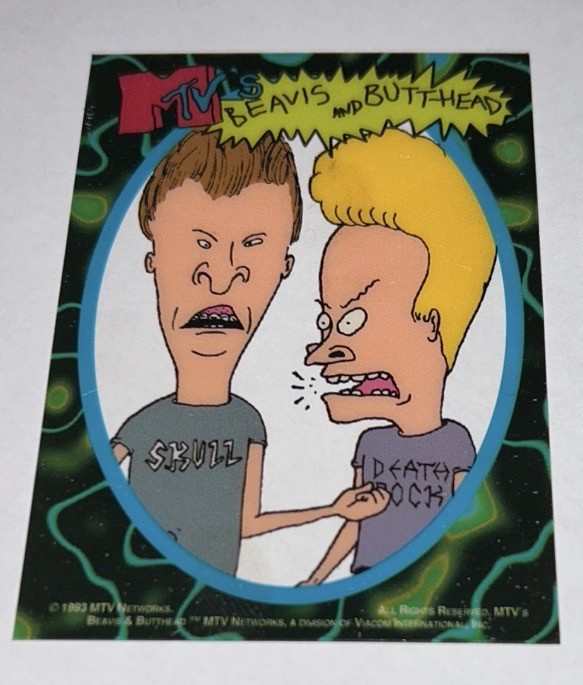 1993 MTV Beavis and Butt-Head Clear Cell Acetate  *Rookie Card* Promo