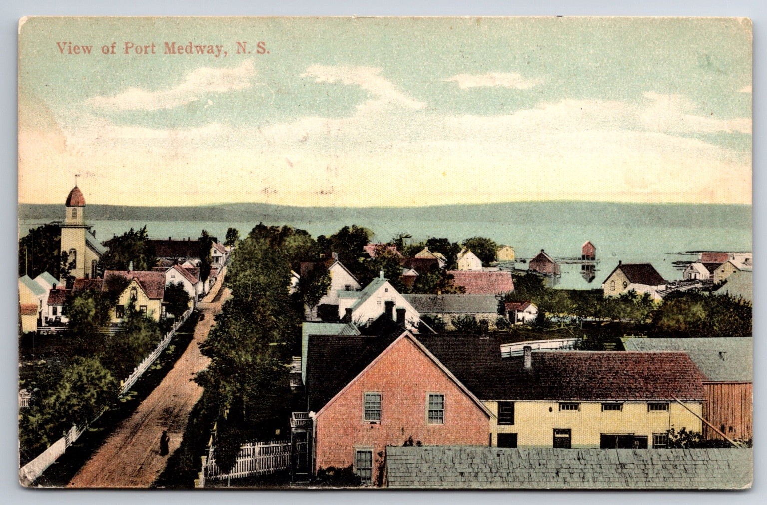 Port Medway Nova Scotia Canada - 1909 Posted Undivided back Postcard