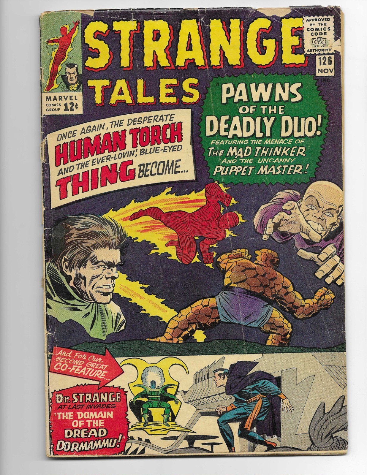 Strange Tales 126 1964 Marvel Comics G/VG 3.0 1st App Dormammu Clea Dr. Strange