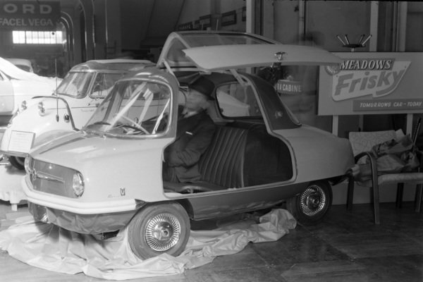 Meadows Frisky Microcar Motor Show 1957 Car Old Photo 3 Meadows Frisky Microcar Motor Show 1957 Car Old Photo 3