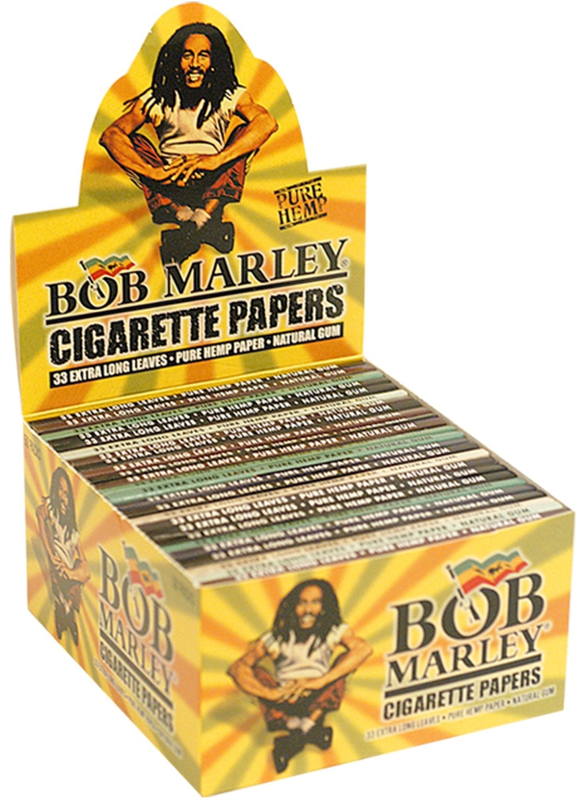 Authentic Bob Marley King Size Pure Hemp Rolling Paper King Size 50ct
