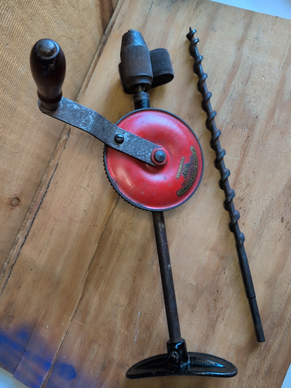 Vintage Millers Falls No. 119A Breast Drill 2-Speed Tool W/ 5/8\ Vintage Millers Falls No. 119A Breast Drill 2-Speed Tool W/ 5/8\