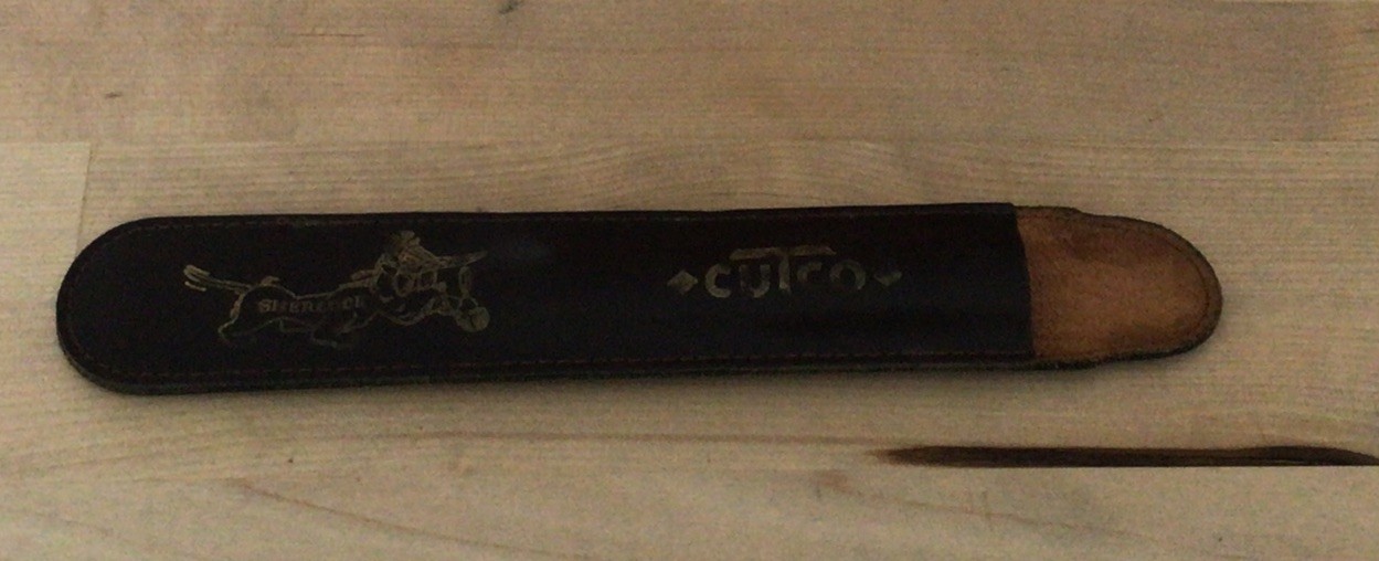 Vintage Cutco Sherlock Dog Logo Leather Sheath Knife Cover 9 Vintage Cutco Sherlock Dog Logo Leather Sheath Knife Cover 9