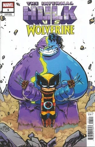 Infernal Hulk Vs Wolverine #1 - Skottie Young Variant Cover - Marvel Comics 2026 Infernal Hulk Vs Wolverine #1 - Skottie Young Variant Cover - Marvel Comics 2026
