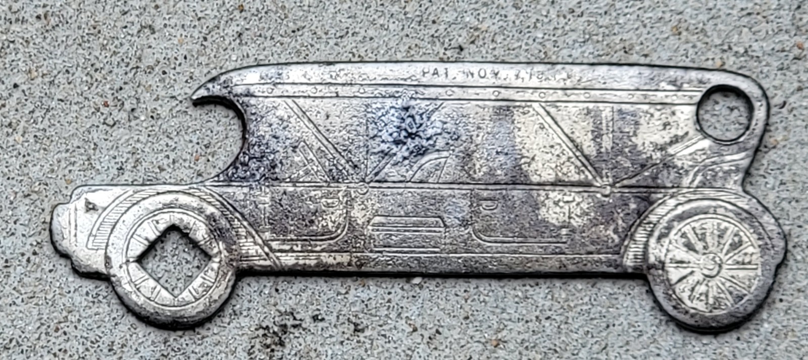 1911 J.L. Sommer Pat. Advertising Opener Multi-Tool Van Vleck Repair Ionia Mich.