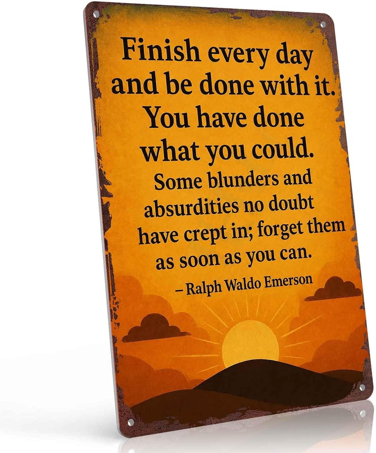 Motivational Quotes Funny Tin Metal Signs Home Décor 8x12 Inch, Aluminum Finish Motivational Quotes Funny Tin Metal Signs Home Décor 8x12 Inch, Aluminum Finish