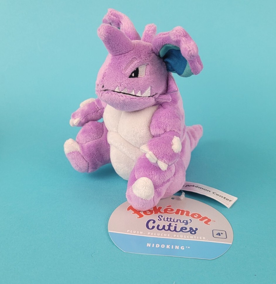 Pokemon Center Nidoking Sitting Cuties Fit Plush Stuffed Official New US Pokemon Center Nidoking Sitting Cuties Fit Plush Stuffed Official New US