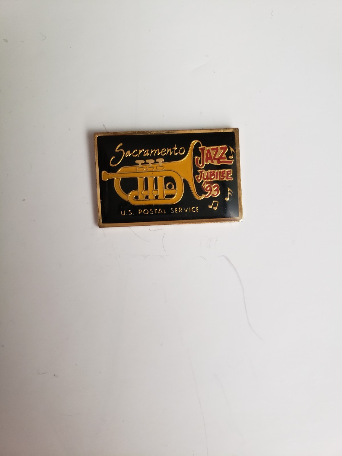 VINTAGE 1993 SACRAMENTO JUBILEE  JAZZ FESTIVAL LAPEL PIN HAT RARE COLLECTABLE