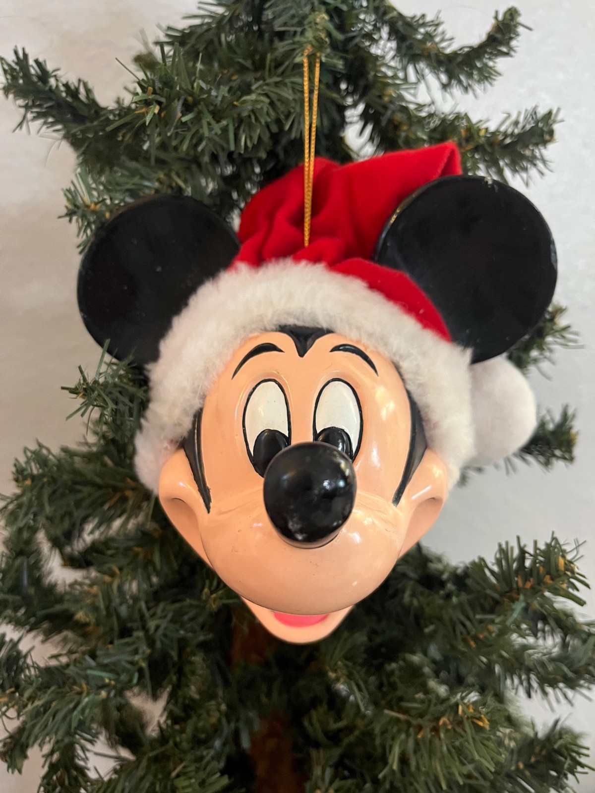 Vintage Disney Mickey Mouse Head Ornament
