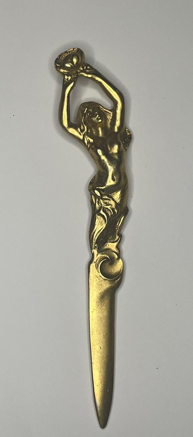 Beautiful WATER GODDESS Golden Mermaid Letter Opener 7-1/4 Beautiful WATER GODDESS Golden Mermaid Letter Opener 7-1/4