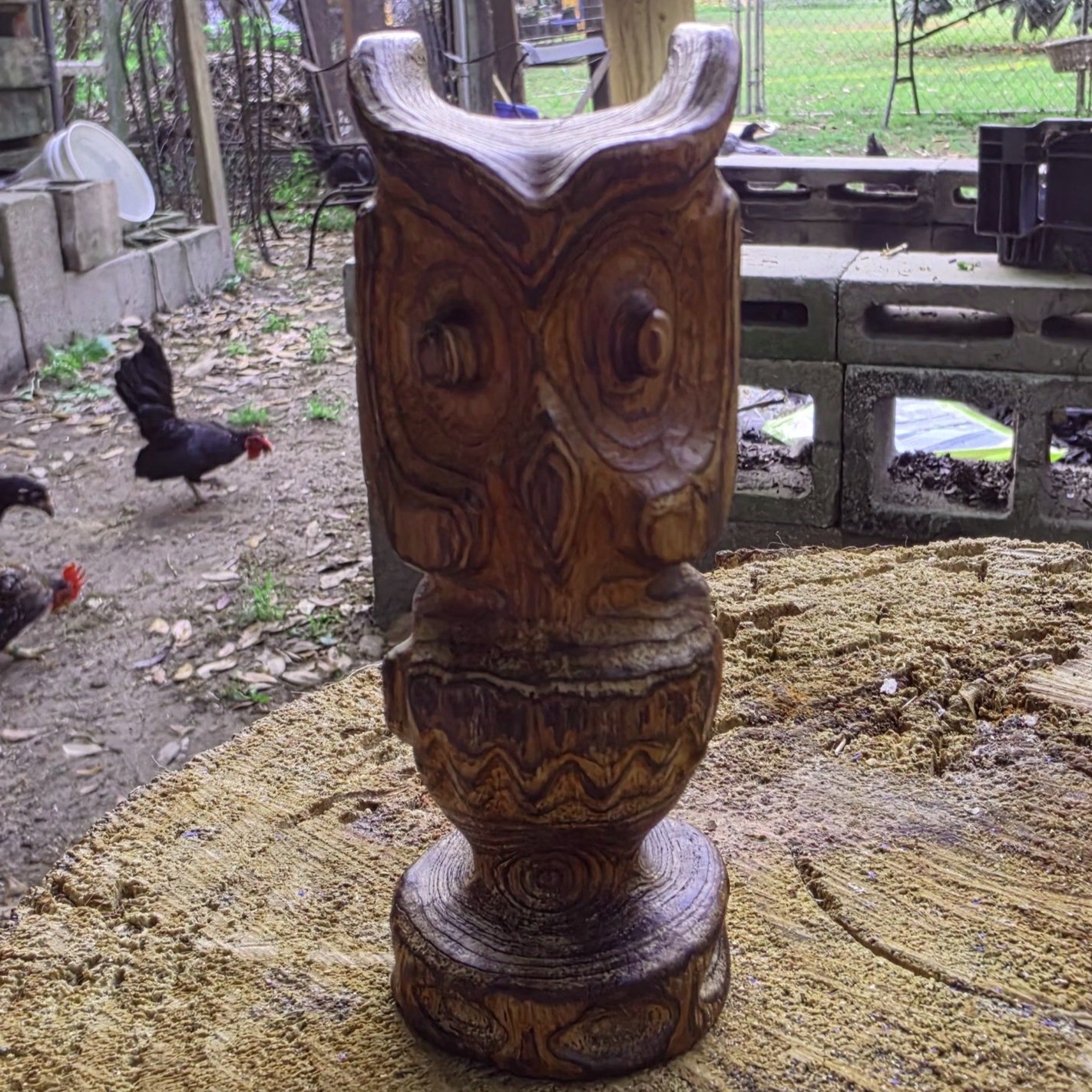 1960s Witco Style Cedar Wood Owl Figurine 5 Inch Tabletop Brutalist MCM Art 1960s Witco Style Cedar Wood Owl Figurine 5 Inch Tabletop Brutalist MCM Art