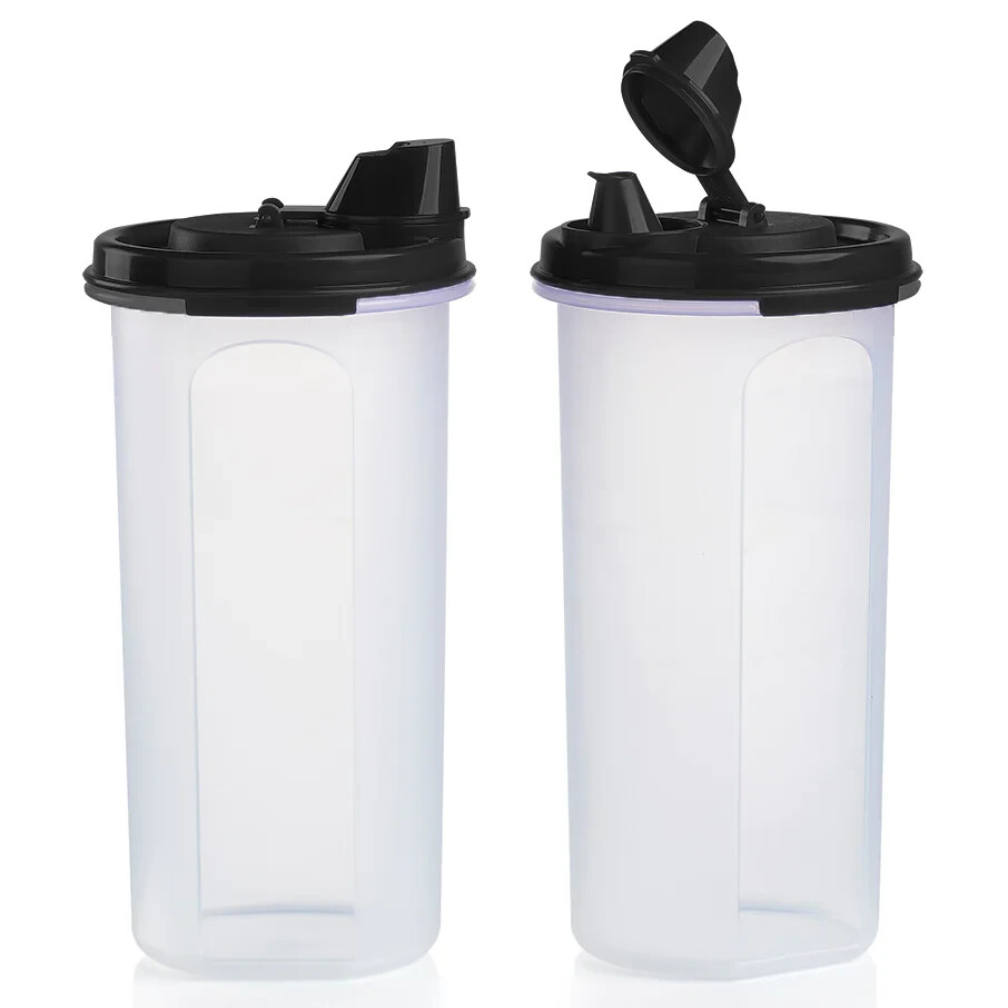 NEW Tupperware modular mate round 3 with Black dripless seal 