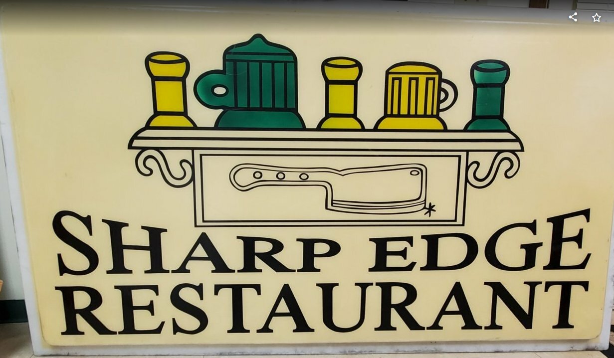 AUTHENTIC HUGE Vintage Sharp Edge Bar Restaurant 48x84 AUTHENTIC HUGE Vintage Sharp Edge Bar Restaurant 48x84