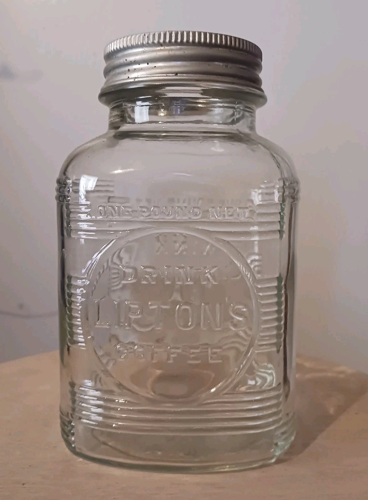 VERY RARE Vtg. 2 Sided Embossed LIPTON Brand 