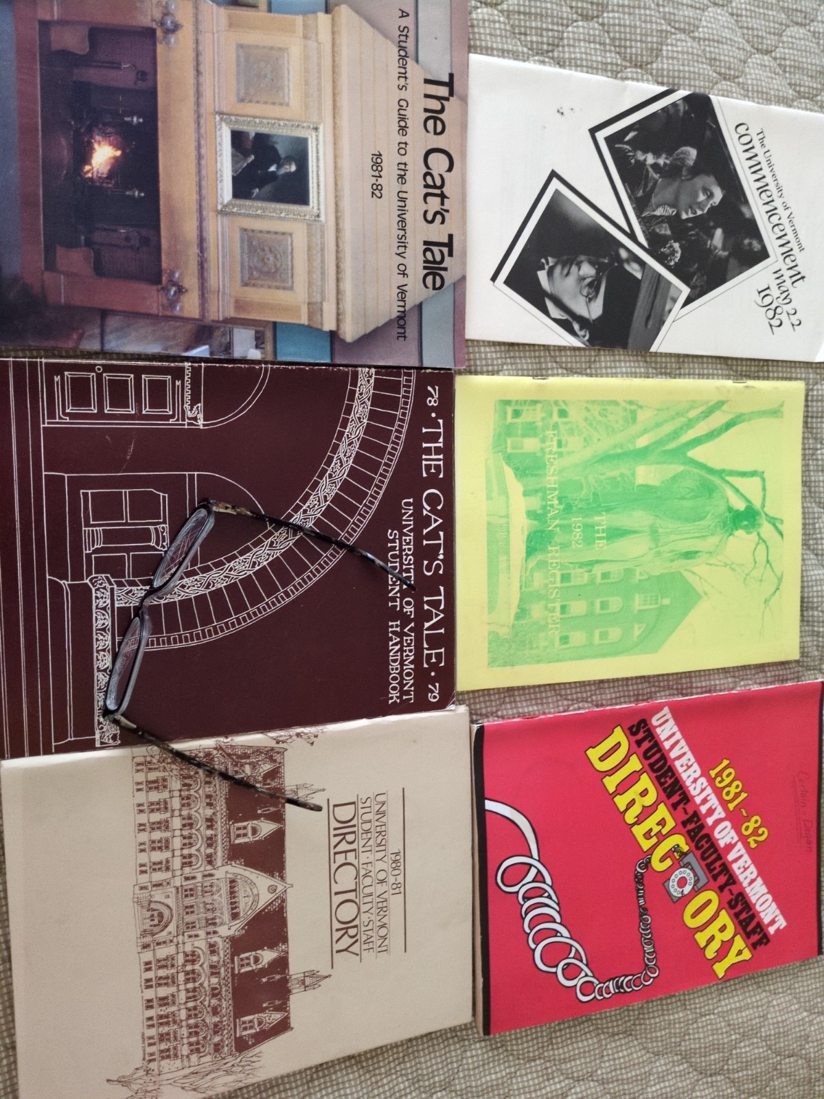University Of Vermont Misc. Guides, Directory,Ephemera 78-82 (Bin P)