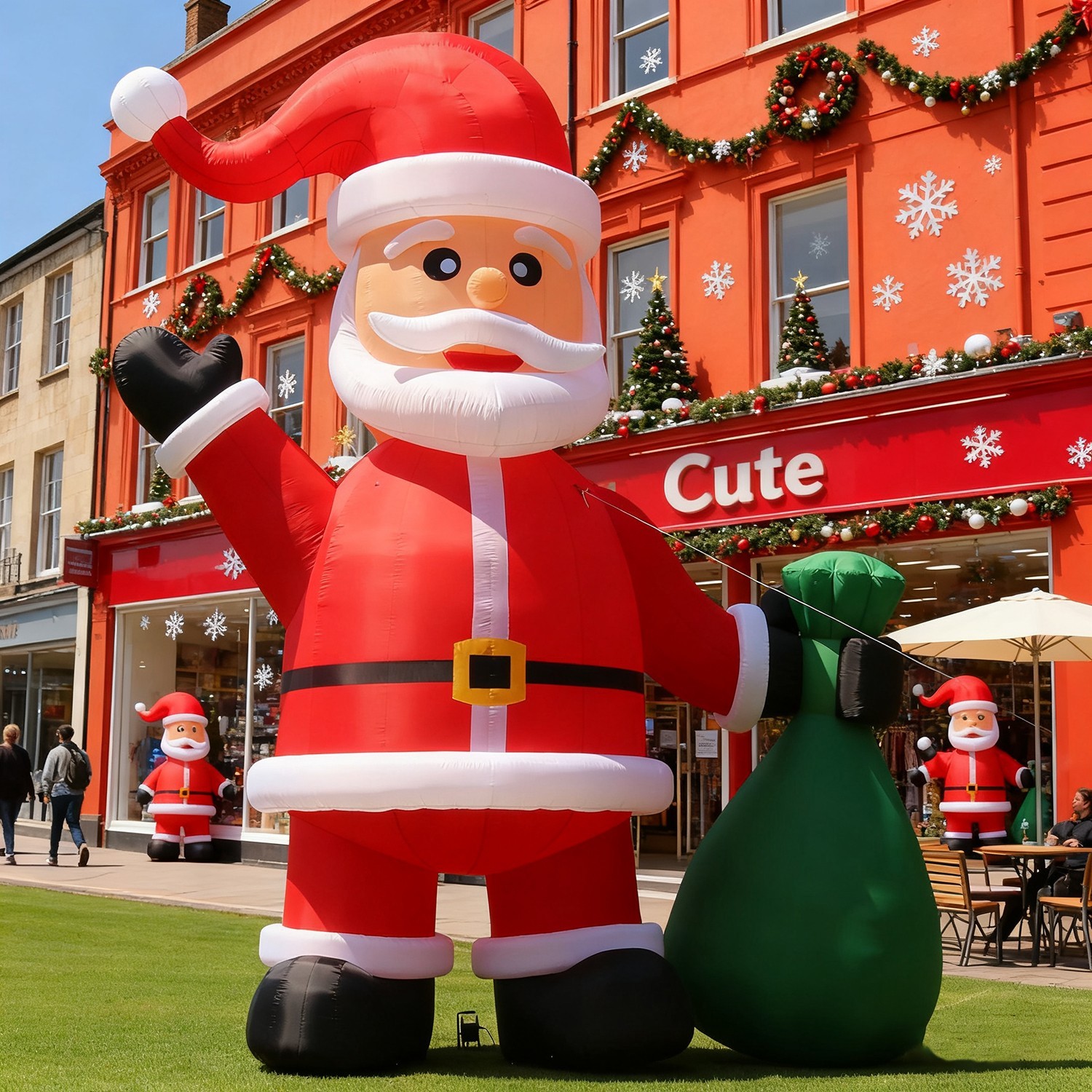 Giant 33FT Christmas Inflatable Santa Claus Carry Bag with Lights for Outdoor Giant 33FT Christmas Inflatable Santa Claus Carry Bag with Lights for Outdoor