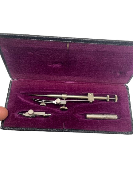Vintage Lietz 3061-04 Drafting Compass Tool Set Germany Case Architecture Vintage Lietz 3061-04 Drafting Compass Tool Set Germany Case Architecture