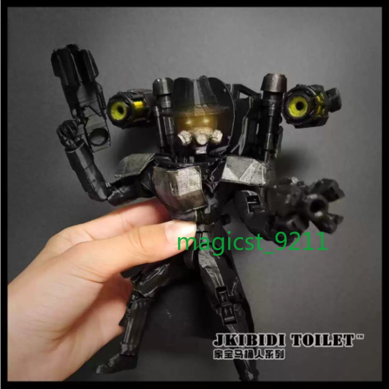 Skibidi Toilet Black Hand Gang 3.0 Titan Monitor Man Figure LED Light Model Toy Skibidi Toilet Black Hand Gang 3.0 Titan Monitor Man Figure LED Light Model Toy