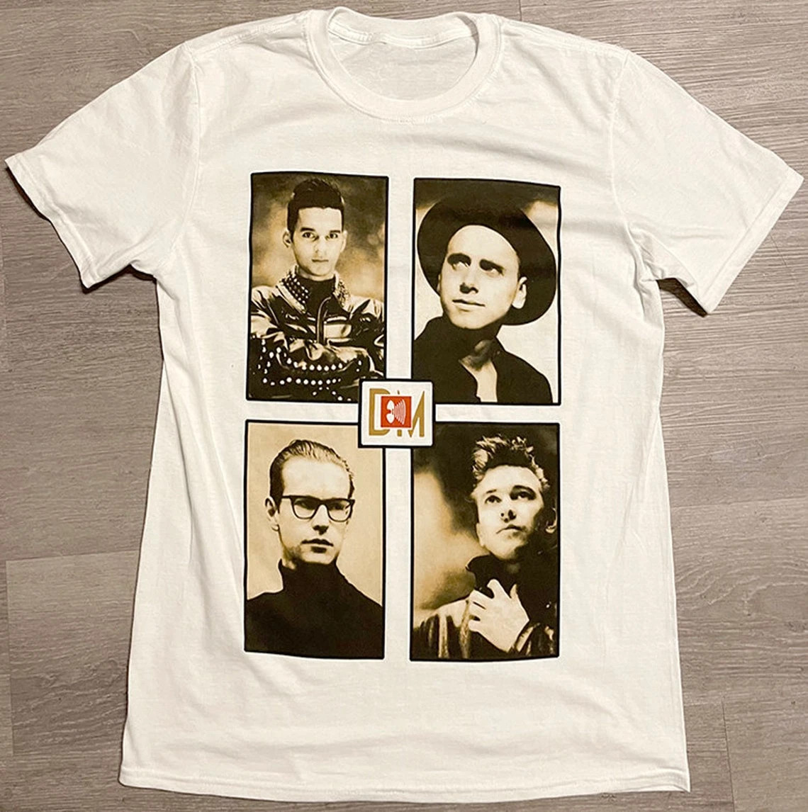 Members Of Depeche Mode Band Heavy Cotton White T Shirt S-5XL CC502
