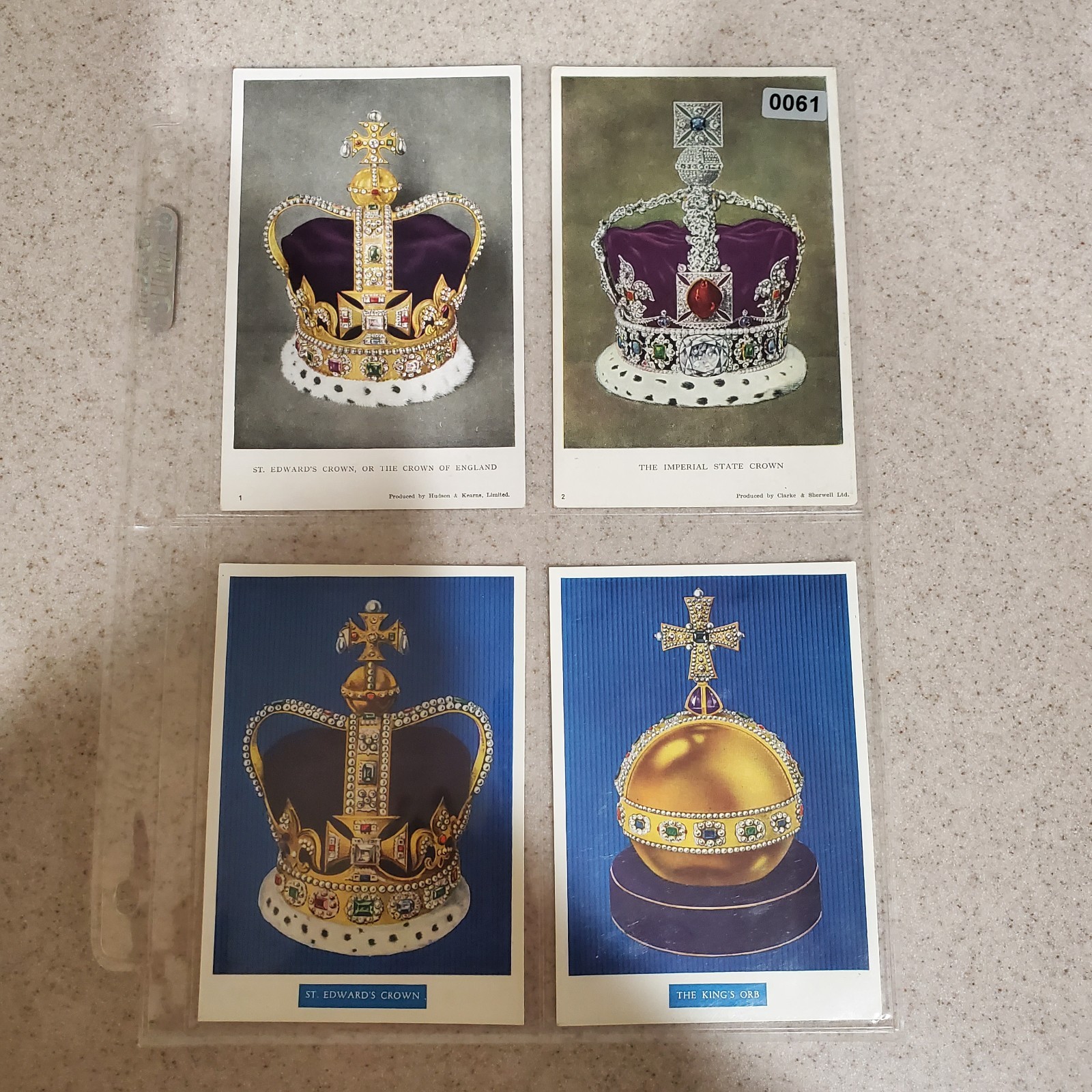 Vintage British Crown Jewels Postcards Lot 4 Imperial State St Edwards Orb [0061 Vintage British Crown Jewels Postcards Lot 4 Imperial State St Edwards Orb [0061