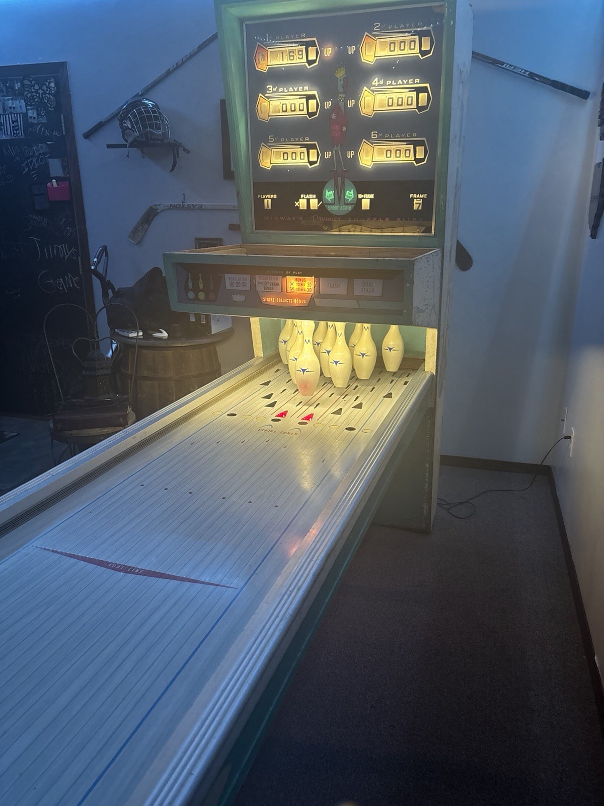 Midway Premier Shuffle Alley Arcade Game - Shuffle Alley Bowling Game Machine